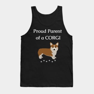 Pembroke Welsh Corgi Dog Proud Parent Tank Top